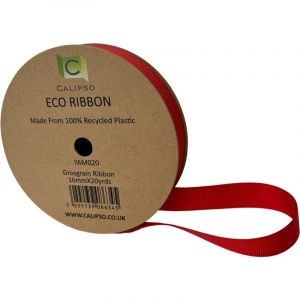 Red Eco Grosgrain Ribbon