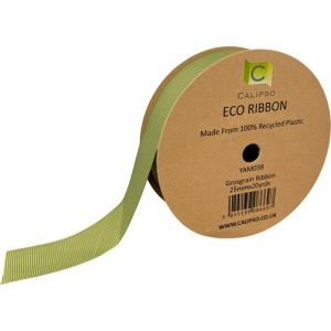Sage Eco Grosgrain Ribbon