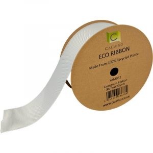 Grey Eco Grosgrain Ribbon