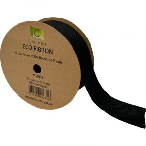 Black Eco Grosgrain Ribbon