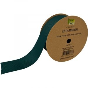 Green Eco Grosgrain Ribbon