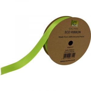 Lime Eco Double Face Satin