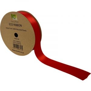 Red Eco Double Face Satin