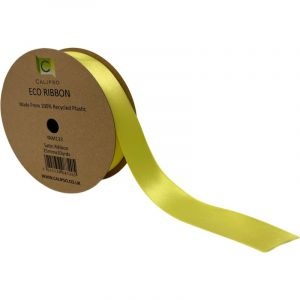 Yellow Eco Double Face Satin