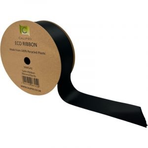 Black Eco Double Face Satin