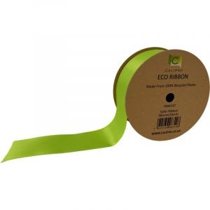 Lime Eco Double Face Satin