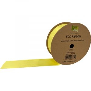 Yellow Eco Double Face Satin