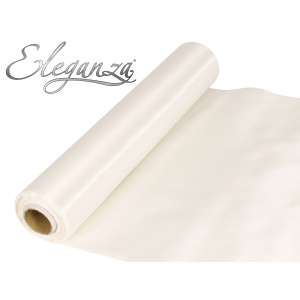 Satin Fabric 29cm X 20m - White