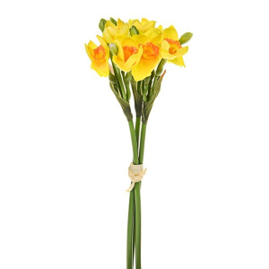 Daffodil And Bud Bundle Yellow 33cm
