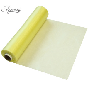 Eleganza Soft Sheer Organza 29cm X 25m No.10 Pale Yellow
