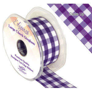 38mm Large Check Gingham Purple