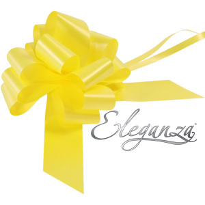 Eleganza Poly Pull Bows 50mm X 20pcs Yellow No.11