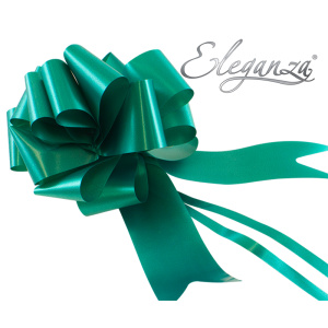 Eleganza Poly Pull Bows 50mm X 20pcs Emerald Green No.15