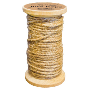 Eleganza Jute Rope Wooden Spool 2mm X 15m Natural No.02