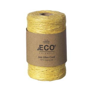 Jute Fibre Cord - 50m - Mustard