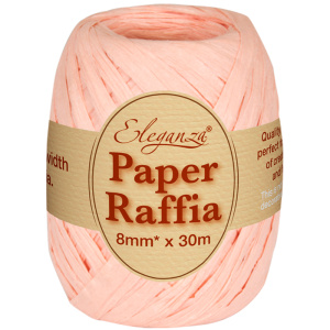 Eleganza Paper Raffia 8mm X 30m No.05 Peach