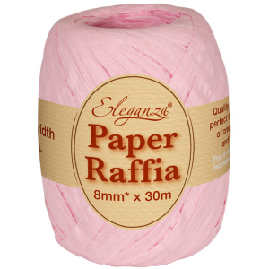Eleganza Paper Raffia 8mm X 30m No.21 Lt. Pink