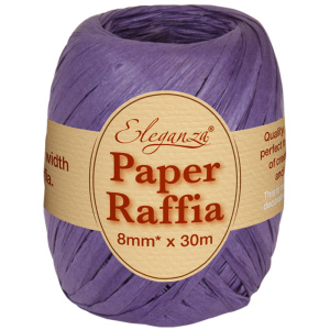 Eleganza Paper Raffia 8mm X 30m No.36 Purple