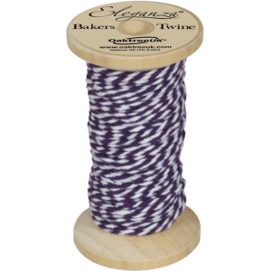 Eleganza Bakers Twine Wooden Spool 2mm X 15m Purple No.36