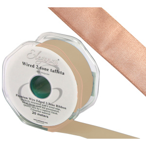 Eleganza Wired Edge Premium Taffeta Rose Gold 38mm X 20m No.87