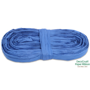 Paper Crush Design Ribbon Fsc Quality Extra Wide X 20m No.18 Royal Blue