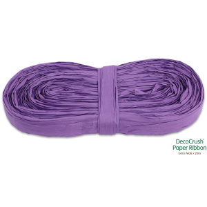 Paper Crush Design Ribbon Fsc Quality Extra Wide X 20m No.36 Purple