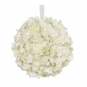 25cm Cream Hydrangea Ball