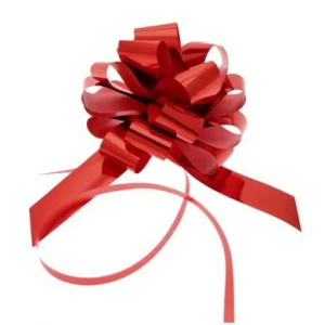 31mm Red Metallic Pull Bows Pk30(10)