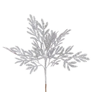 Glitter Leaf Spray 40cm