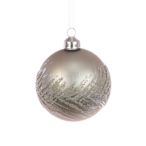 Glass Tina Bauble 8cm