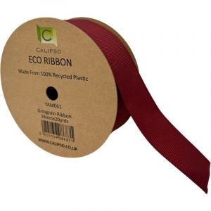 Burgundy Eco Grosgrain Ribbon
