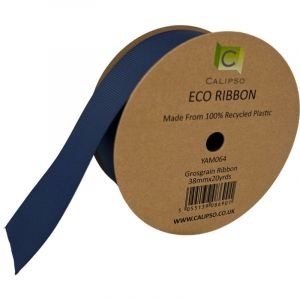 Navy Eco Grosgrain Ribbon