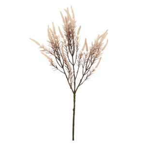 Tall Flocked Veronica Spray Cream