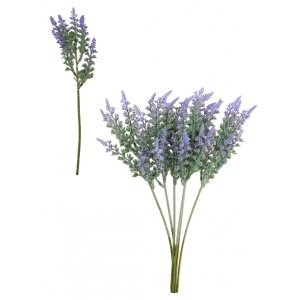 Plastic Flocked Bell Lavender Purple (6/bunch)