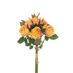 Rose X 6 Bouquet Yellow 36cm