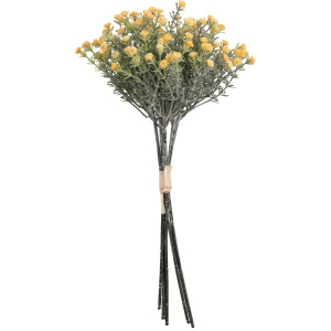 Eleganza Mini Open Gypsophilia Bunch X 6 Yellow 33cm
