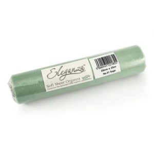 Eleganza Soft Sheer Organza 29cm X 25m No.51 Sage