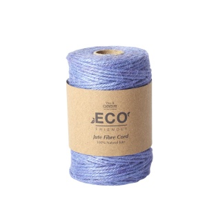 Jute Fibre Cord (50m) - Blue Iris